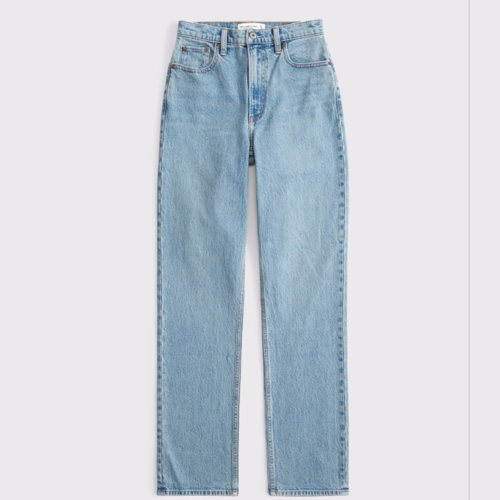 Abercrombie Ultra High Rise Slim Straight Jeans Size 28